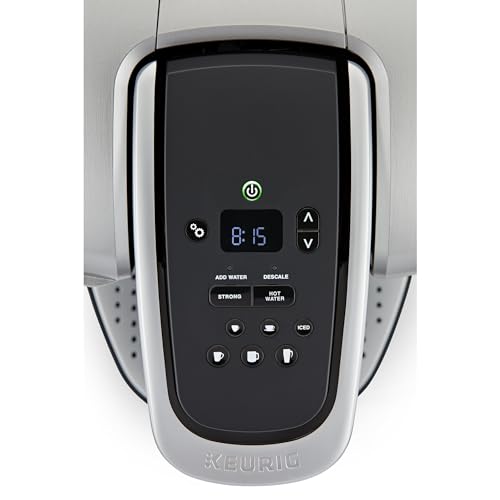 Keurig K-Elite Single Serve K-Cup Pod Coffee Maker, with Strength and Temperature Control, Iced Coffee Capability, 8 to 12oz Brew Size, Programmable, Brushed Slate