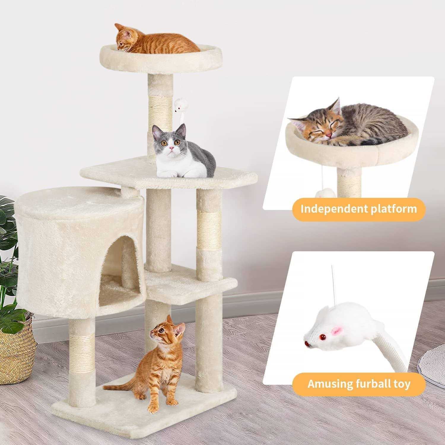 BestPet 36 Cat Tree Cat Tower Cat Condo Multi-Level - Pet Supplies online store