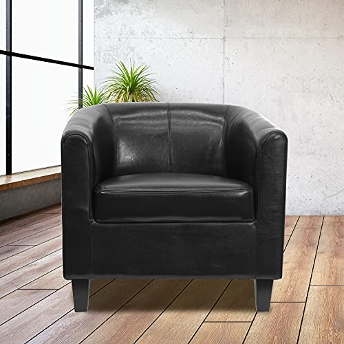 Flash Furniture Katie Black LeatherSoft Lounge Chair