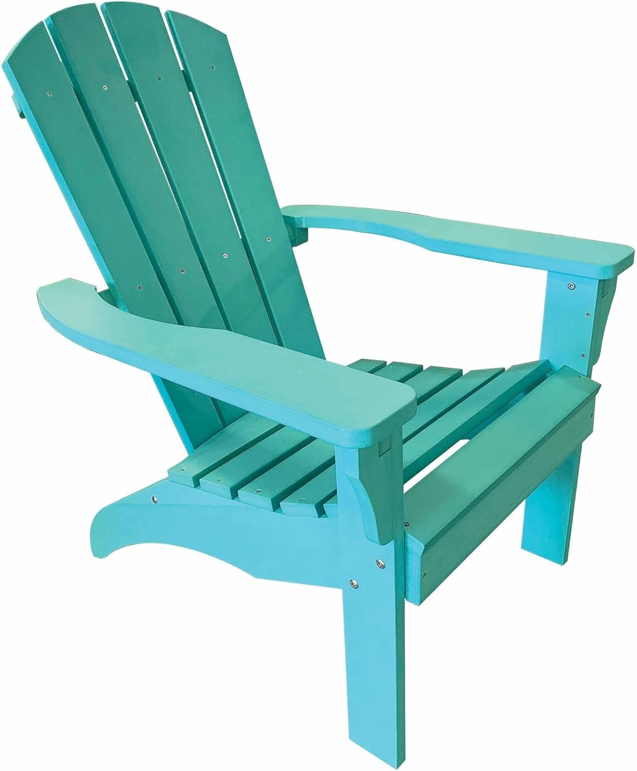 Leigh Country TX 94025 Poly Resin Adirondack Chair, Turquoise, Turquiose