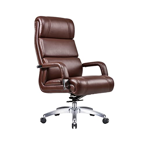 Ergonomic Executive Office Chair Reclining Pu Leather Computer Chair High Back Desk Chair with Adjustable Height/Tilt 360-Degree Swivel, 300Lb Capacity, Black Lofty Ambitio (Black)