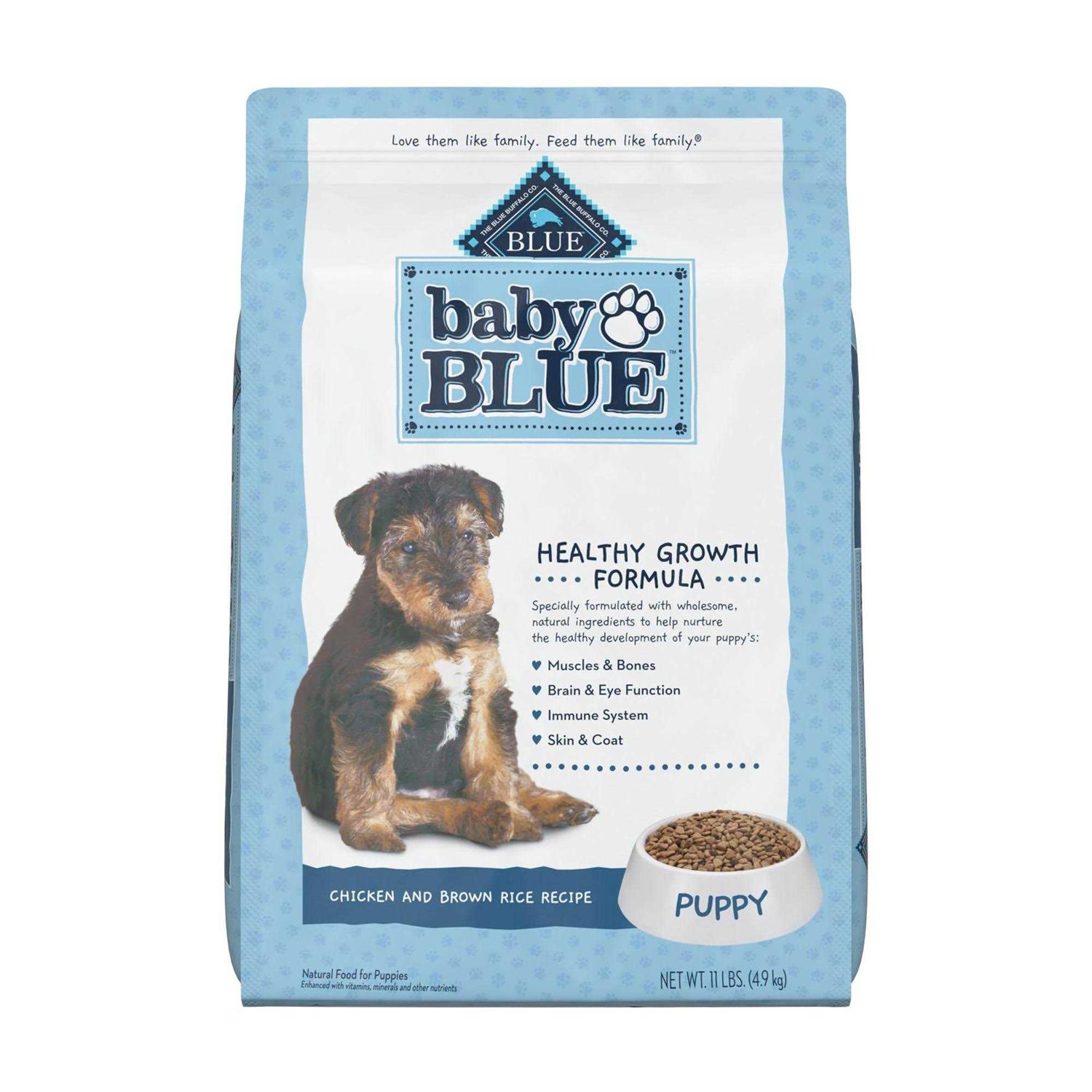 Blue Buffalo Baby Blue Healthy Growth Formula Natural Puppy Dry Dog Food, Chicken and Brown Rice Recipe - Pet Supplies online store
