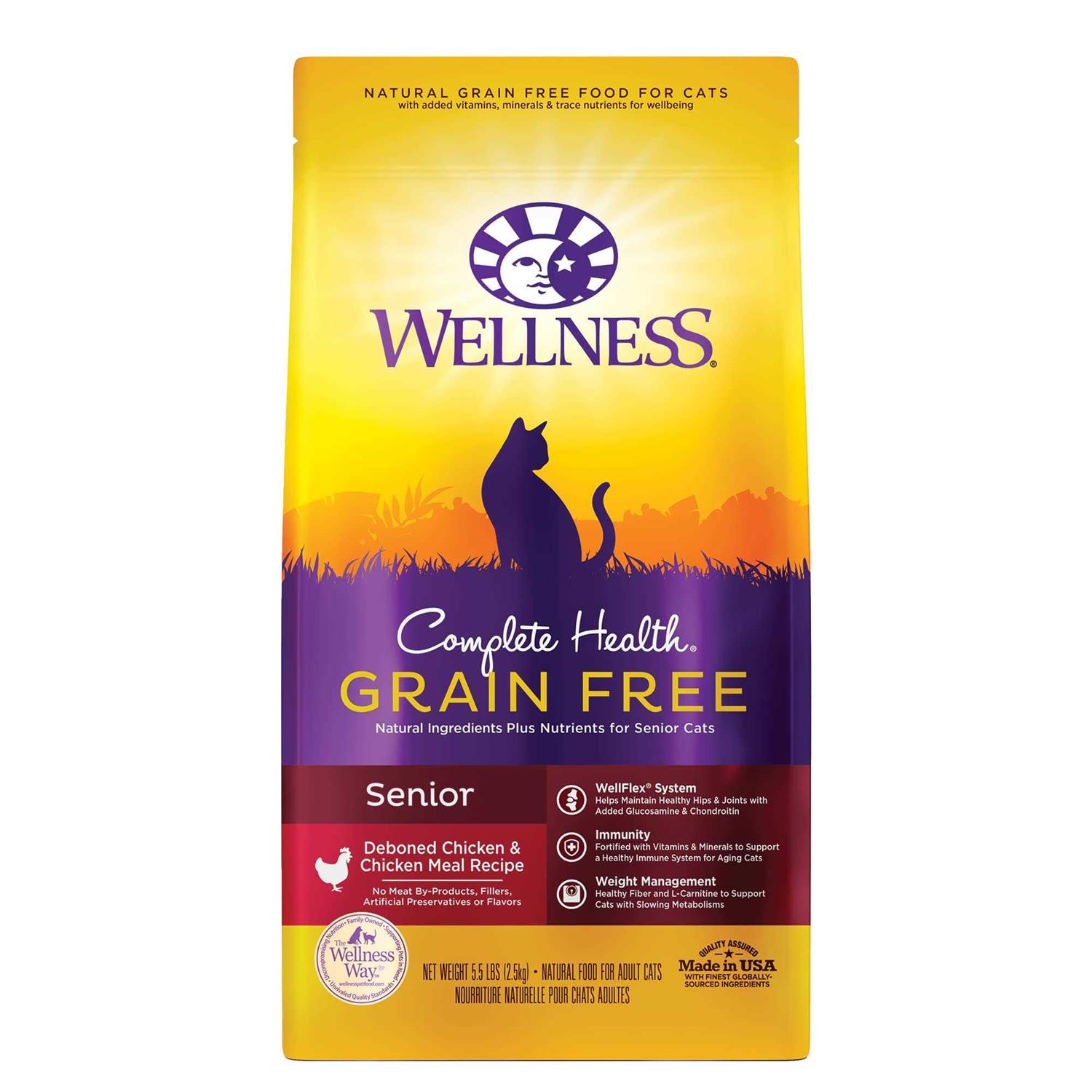 Wellness Complete Health Grain Free Senior Dry Cat Food - Pet Supplies online store