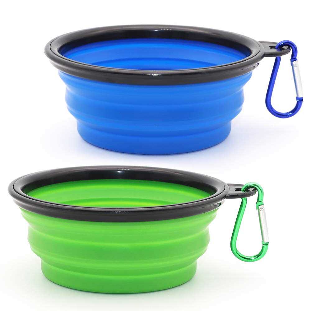 Dog Bowl Pet Collapsible Bowls 2 Pack Collapsible Dog Water Bowls for Cats Dogs - Pet Supplies online store