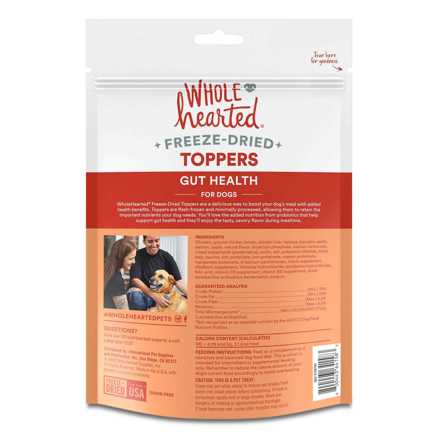 WholeHearted Freeze-Dried Health Dog Food Toppers - Pet Supplies online store
