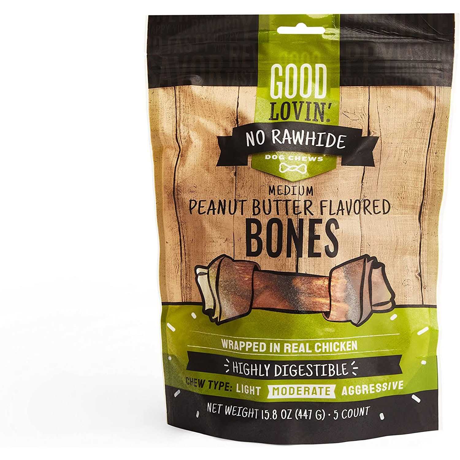 Good Lovin' No Rawhide Peanut Butter Flavored Dog Bones - Pet Supplies online store