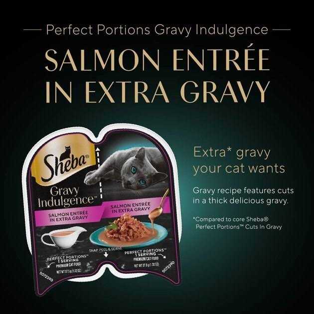 SHEBA PERFECT PORTIONS Gravy INDULGENCE Adult Wet Cat Food - Pet Supplies online store