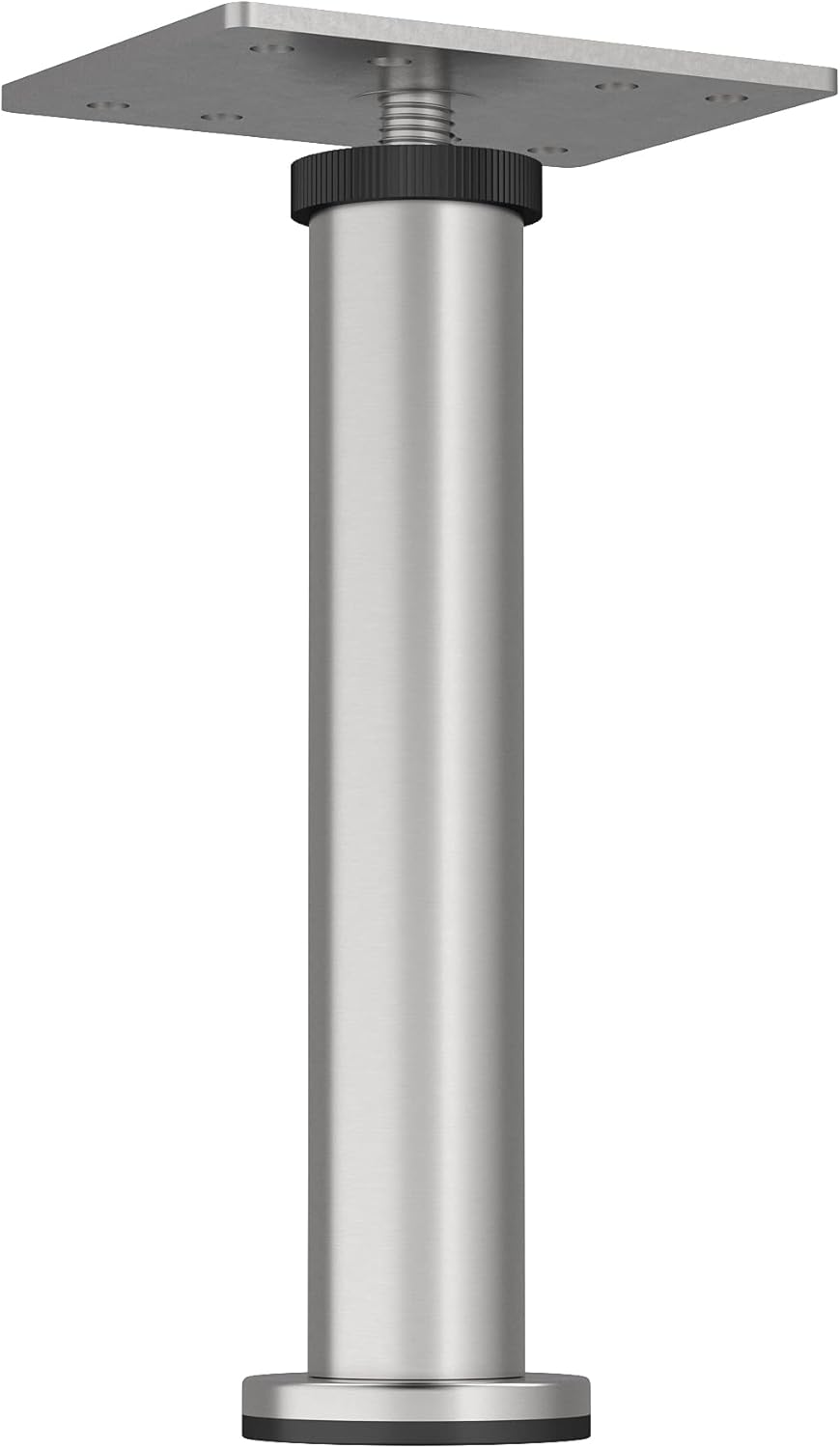Richelieu Hardware 64217150170 5 15/16 in (150 mm) Round Furniture Leg with Levelling Glide, Stainless Steel