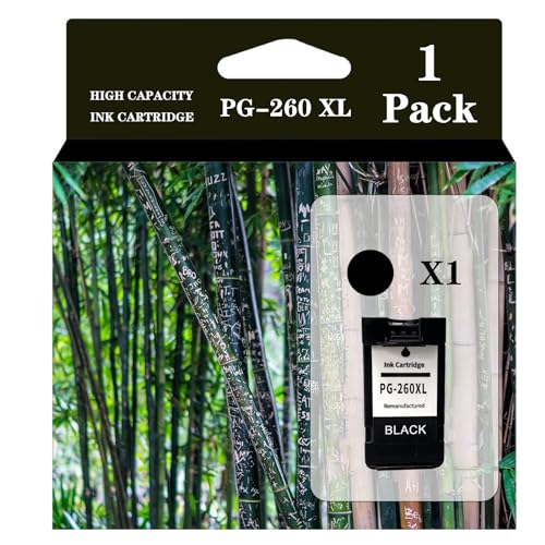 PG-260XL High Yield Cartridges CL-261XL Black and Color Combo Pack Compatible for Canon TR7020 TS6420 TS5320 TS5350 Printers Smart Chip,A, normal