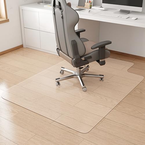 KMAT Office Chair Mat for Carpet, Computer Desk Mat,Clear Desk Chair Mat for Home Office Rolling Chair,Heavy Duty Floor Protector for Office-Easy to Clean,Anti-Slip-36 x48 with Lip