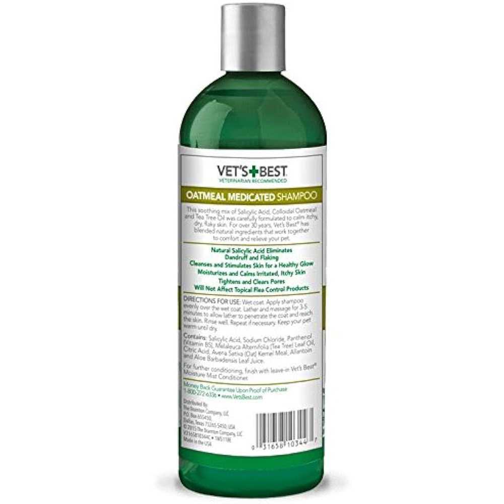 Vet's Best Oatmeal Medicated Dog Shampoo - Pet Supplies online store