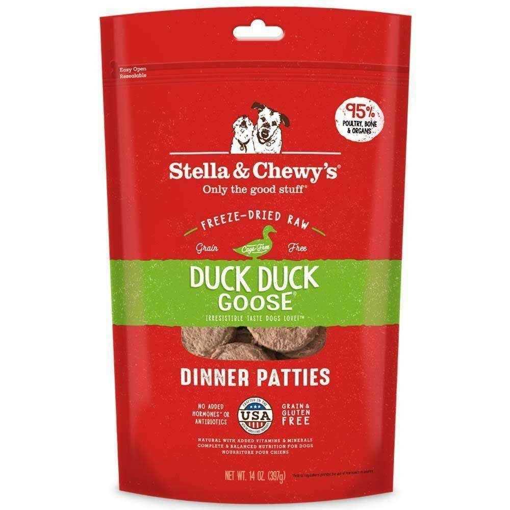 Stella & Chewy's Duck Duck Goose Dinner Patties Freeze-Dried Dog Food - Pet Supplies online store