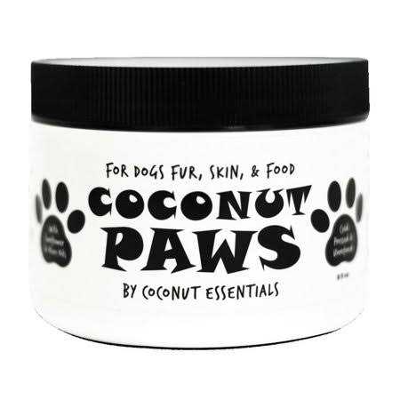 Coconut Paws Coconut Oil for Dogs Skin, Hair, Ears, Teeth, and Nails. Organic Cold Pressed unrefined Coconut Oil, Virgin Olive Oil and Sunflower Oil - Pet Supplies online store