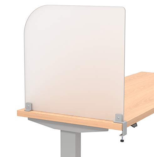 VaRoom - Desk Divider and Desk Dividers for Students. Desk Privacy Panel and Privacy Shields for Student Desks. Privacy Divider. Frosted Acrylic Clamp-on Desk Partition - 17” W x 18”H Divider