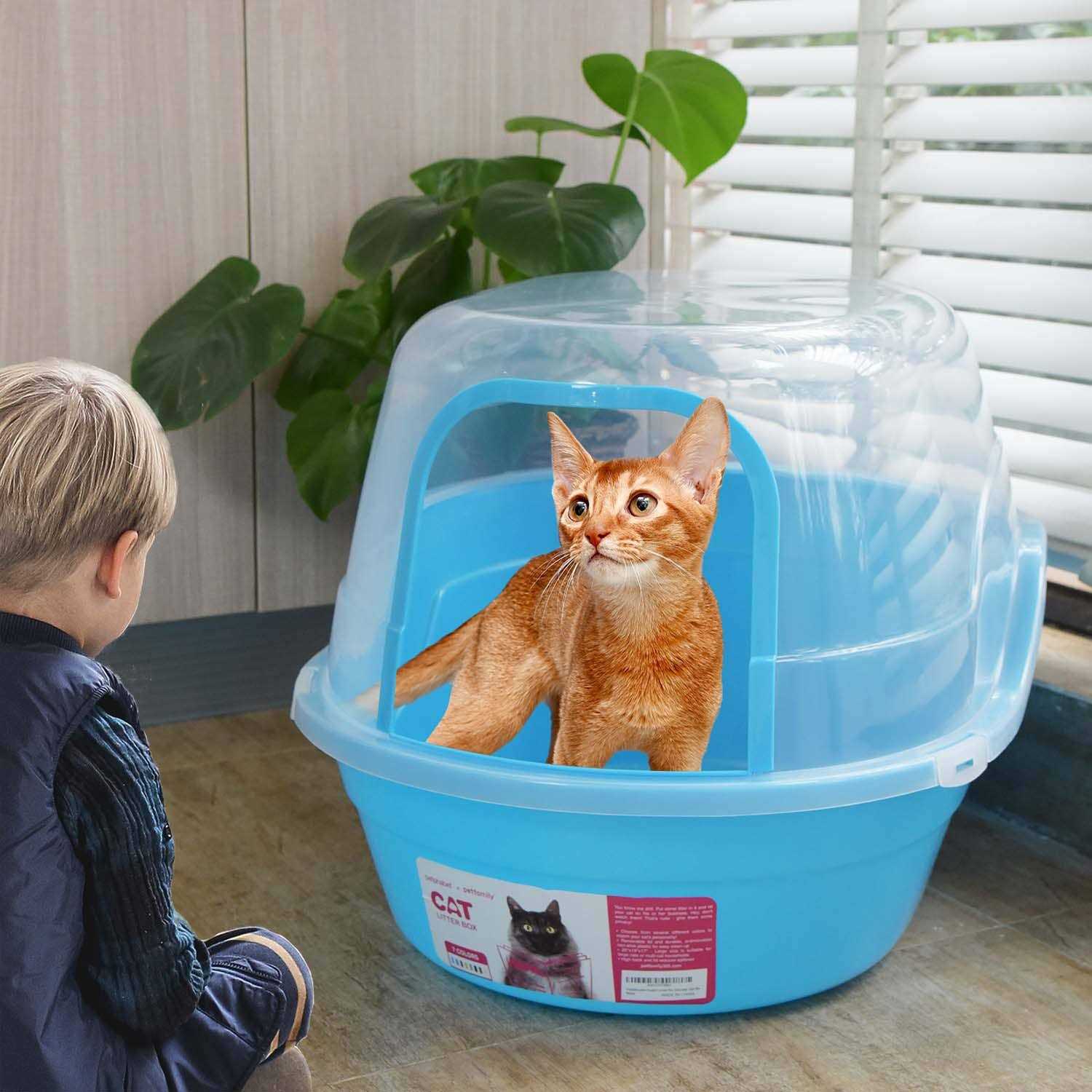 Petfamily Jumbo Hooded Cat Litter Box - Pet Supplies online store