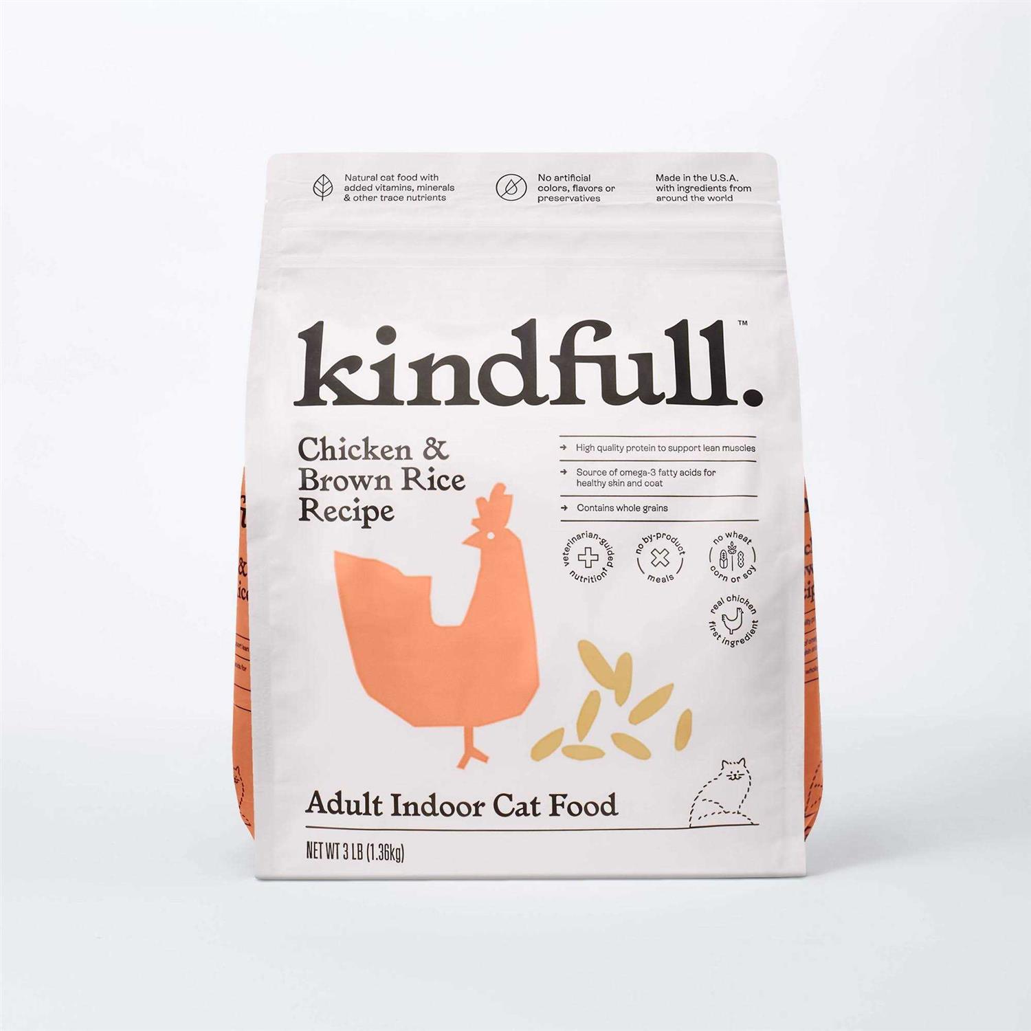 Kindfull Chicken and Brown Rice Dry Cat Food - Pet Supplies online store