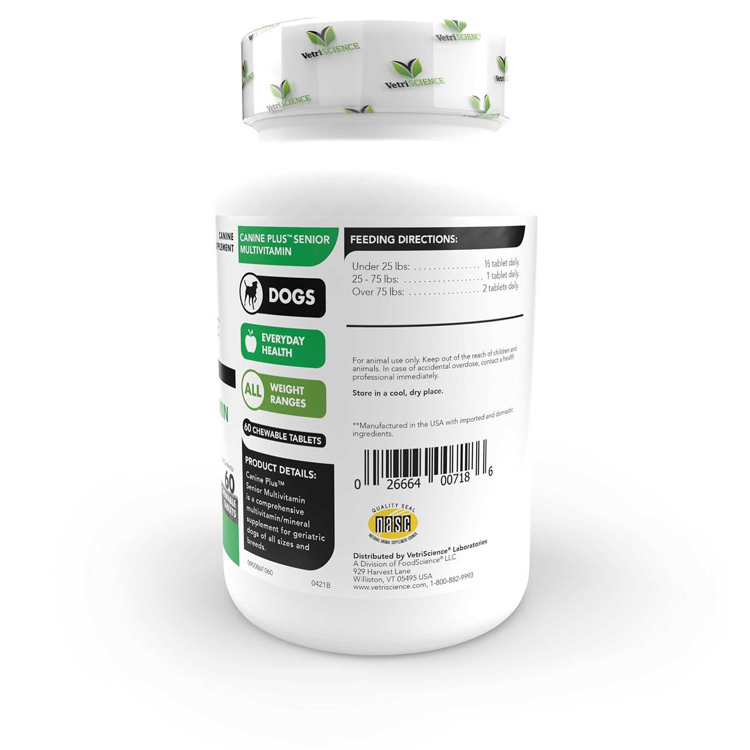 VetriScience Canine Plus Senior Multivitamin - Pet Supplies online store
