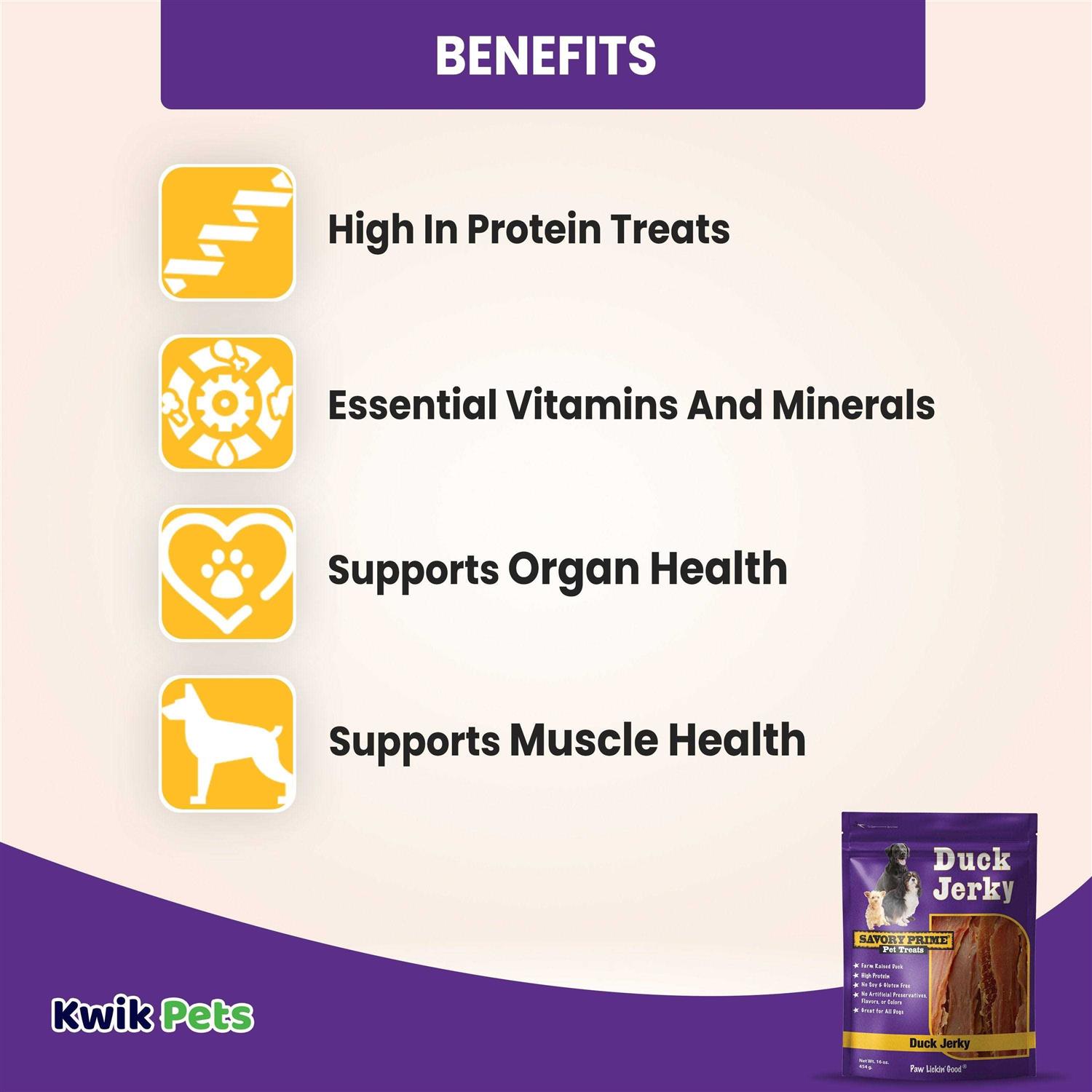 Savory Prime Natural Duck Jerky - Pet Supplies online store