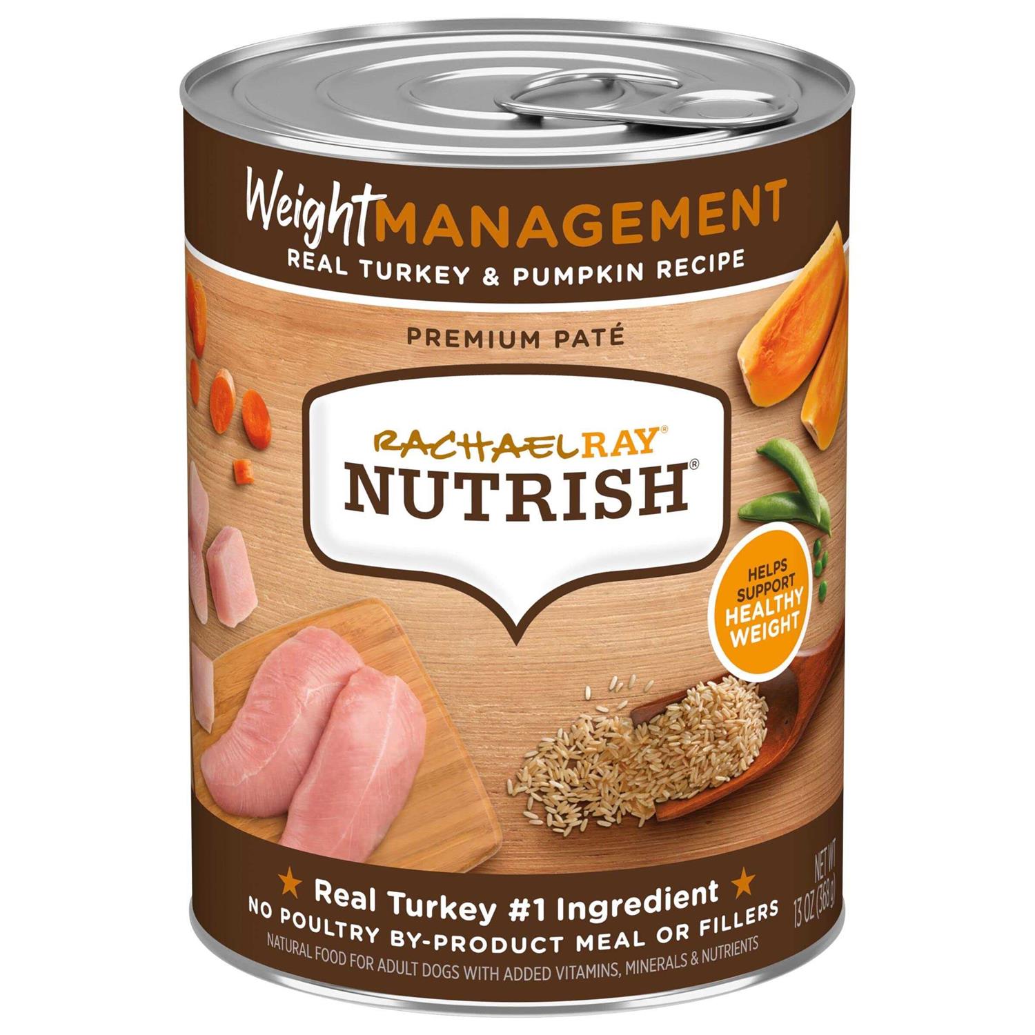 Rachael Ray Nutrish Weight Management Real Turkey & Pumpkin Recipe Wet Dog Food - Pet Supplies online store