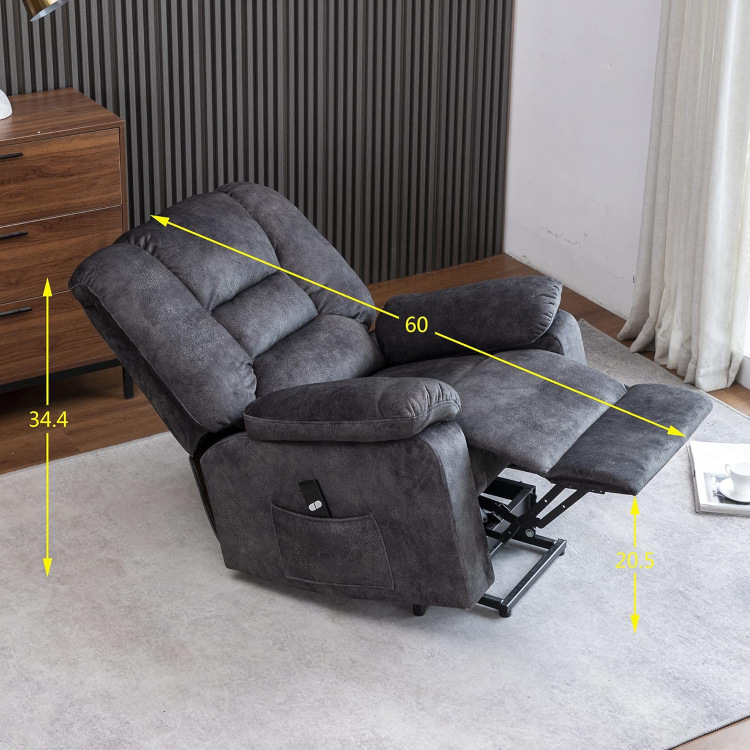 Merax Electric Power Lift Recliner Chair Adjustable for Elderly, One size, Gray