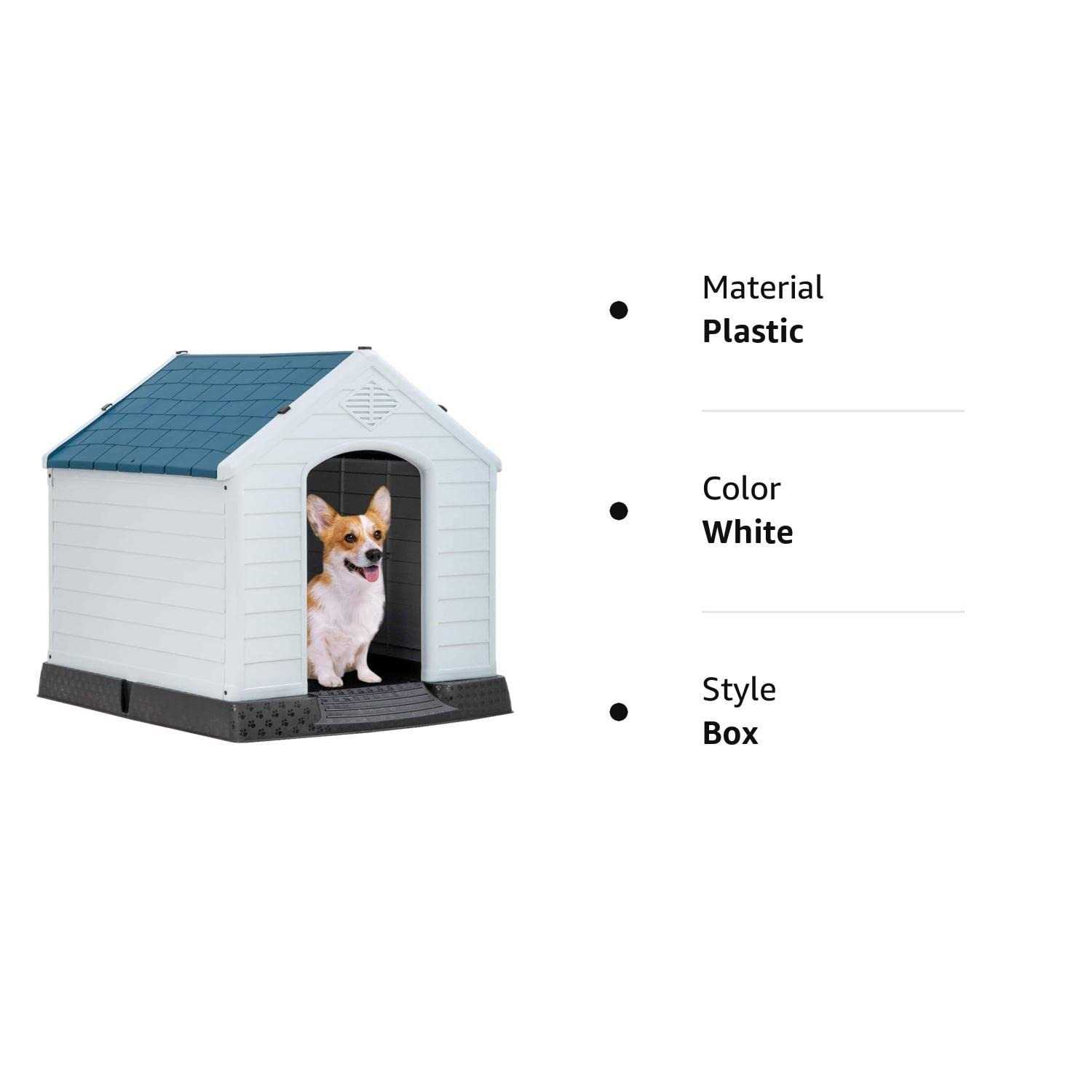 Bestpet Large Dog House Insulated Kennel Durable Plastic Dog House for Small Medium Large Dogs Indoor Outdoor Weather & Water Resistant Pet - Pet Supplies online store