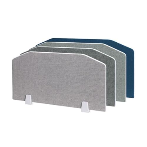 Office Desk Screen Partition, Desk Acoustic Divider Mounted Privacy Panel, Stand Up Clamp-On Panel, Reduce Noise and Visual Distractions (Color : Gray-B, Size : 60x30cm)