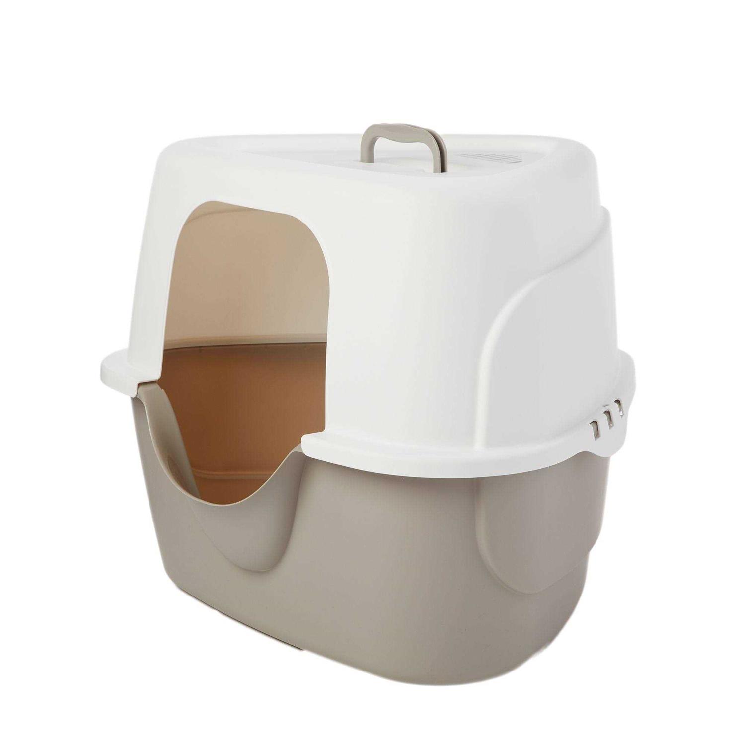 ExquisiCat Hooded Corner Litter Pan - Pet Supplies online store