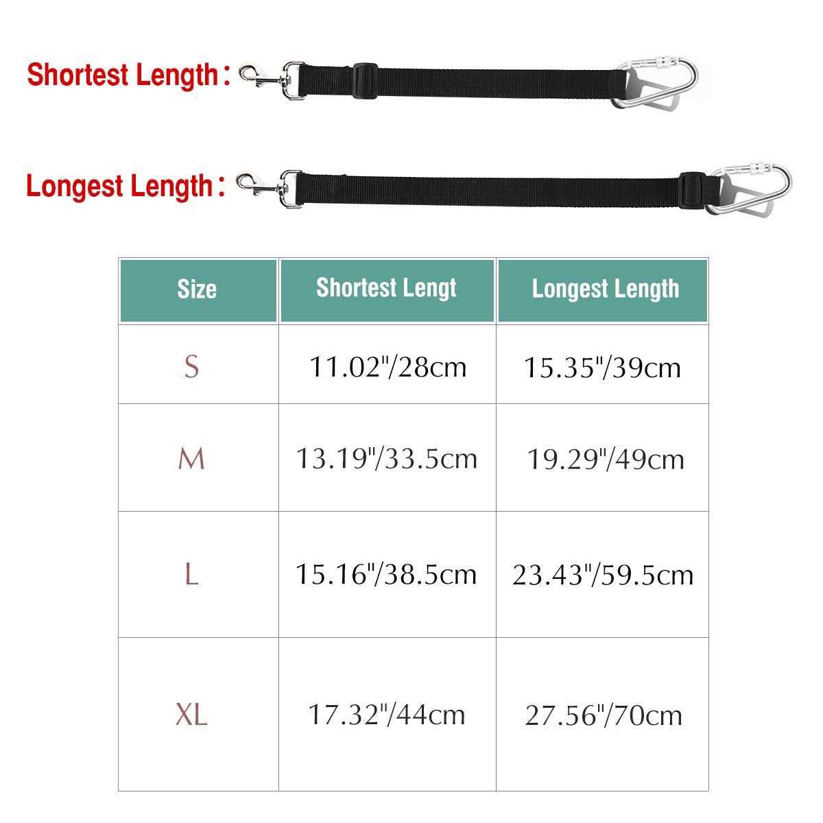 VavoPaw Dog Vehicle Safety Vest Harness, Adjustable Soft Padded Mesh Car Seat Belt Leash Harness with Travel Strap and Carabiner - Pet Supplies online store