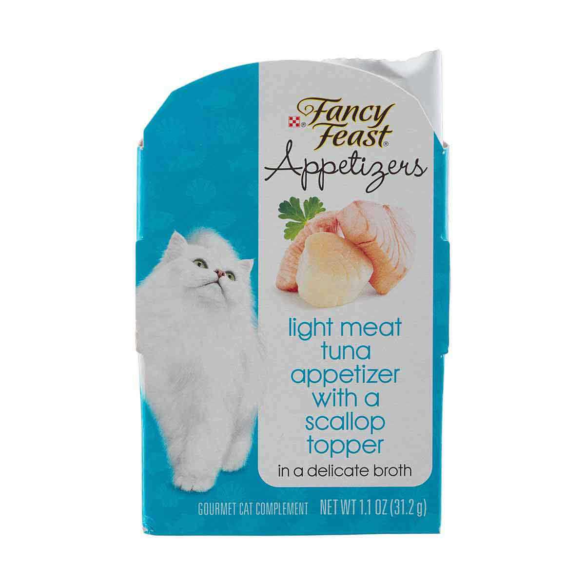 Fancy Feast Appetizers Light Meat Tuna with a Scallop Topper Wet Cat Food - Pet Supplies online store