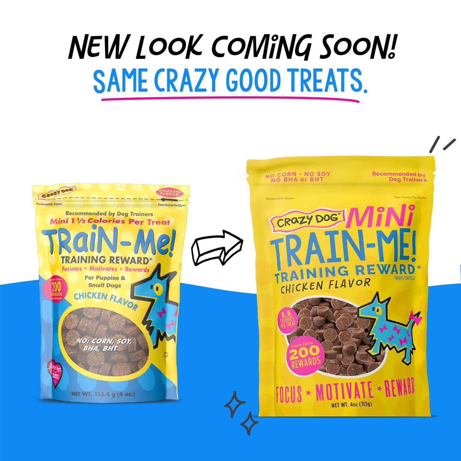Crazy Dog Train-Me! Mini Chicken Dog Treats - Pet Supplies online store