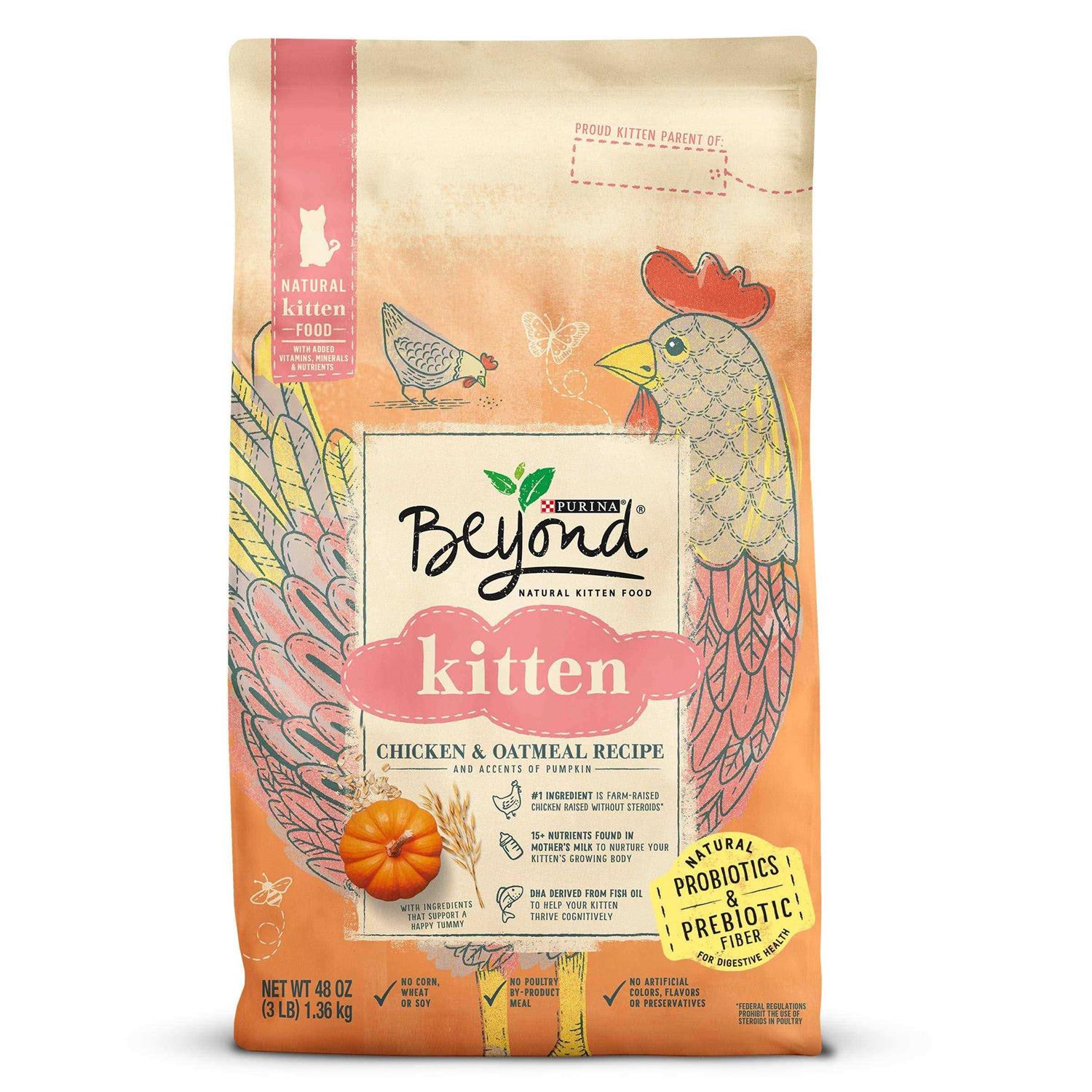 Purina Beyond Natural Kitten Food Chicken & Oatmeal - Pet Supplies online store