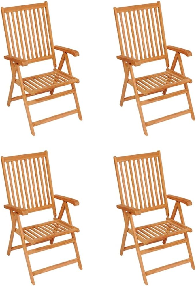 Patio Chairs 4 pcs with Red Cushions Solid Teak Wood,Furniture,Outdoor Furniture,Outdoor Seating,Outdoor Chairs,Red,30.18kg/66.396ib