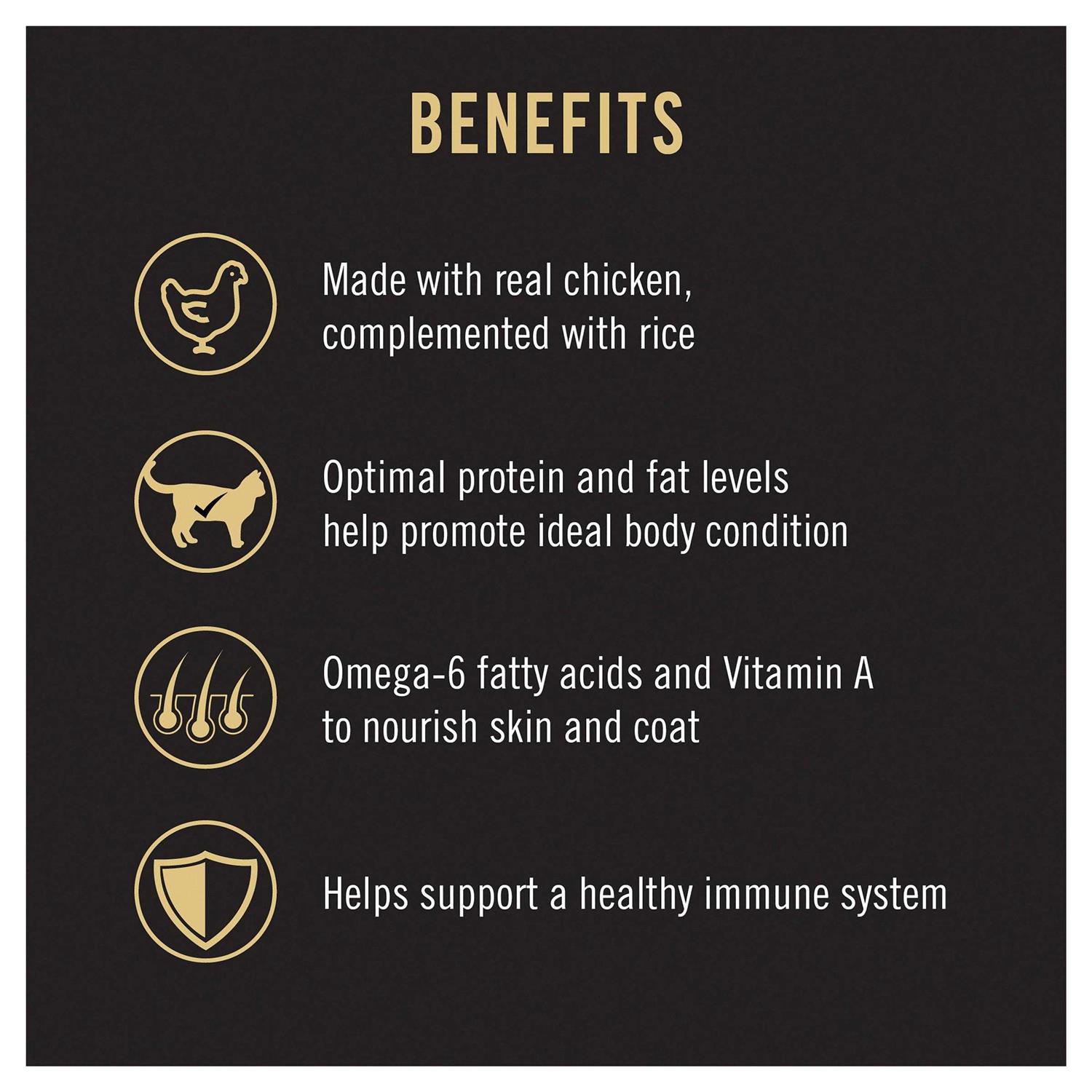 Purina Pro Plan Adult Cat Food Chicken & Rice Entree - Pet Supplies online store