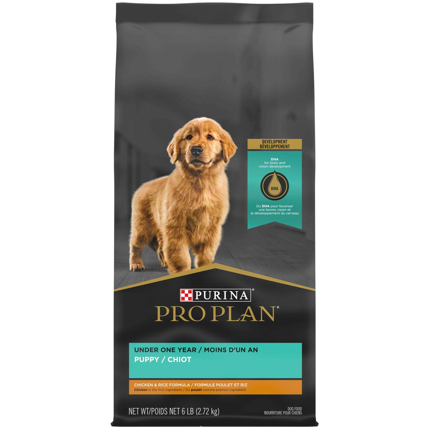 Purina Pro Plan High Protein Chicken and Rice Formula Dry Puppy Food, 6 lbs. - Pet Supplies online store