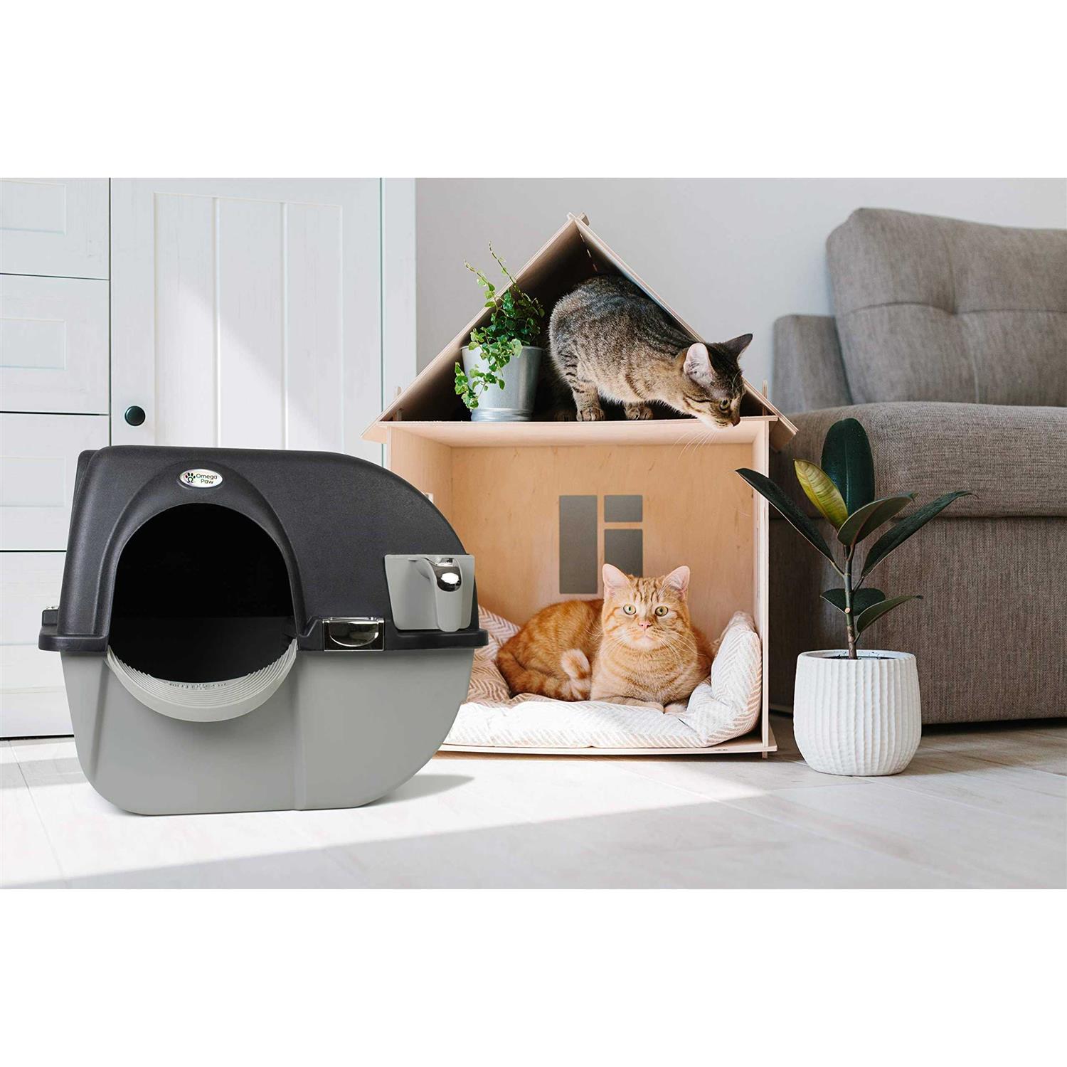 Omega Paw Roll 'N Clean Self Cleaning Litter Box - Pet Supplies online store