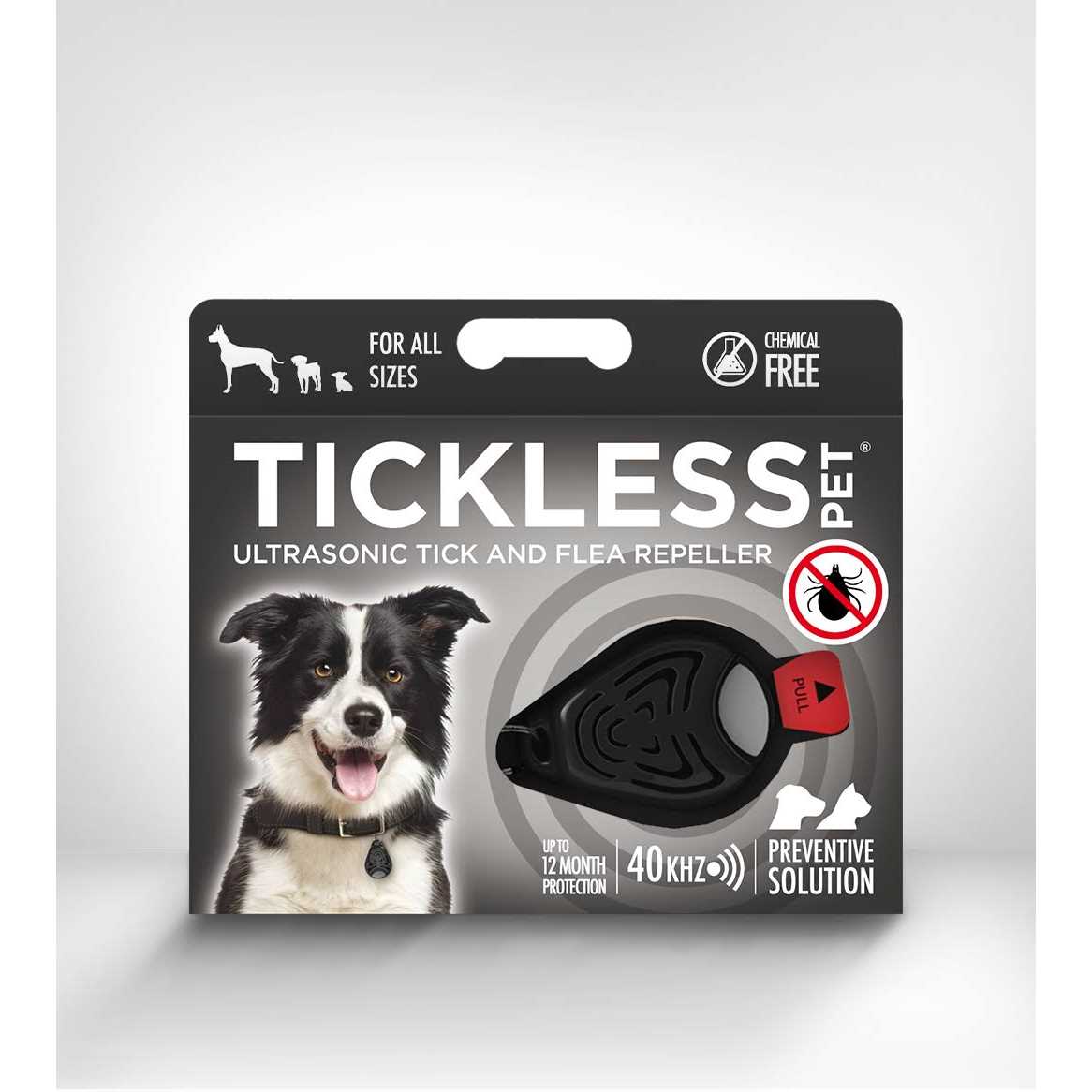 Tickless Pet Ultrasonic Tick and Flea Repeller Black - Pet Supplies online store