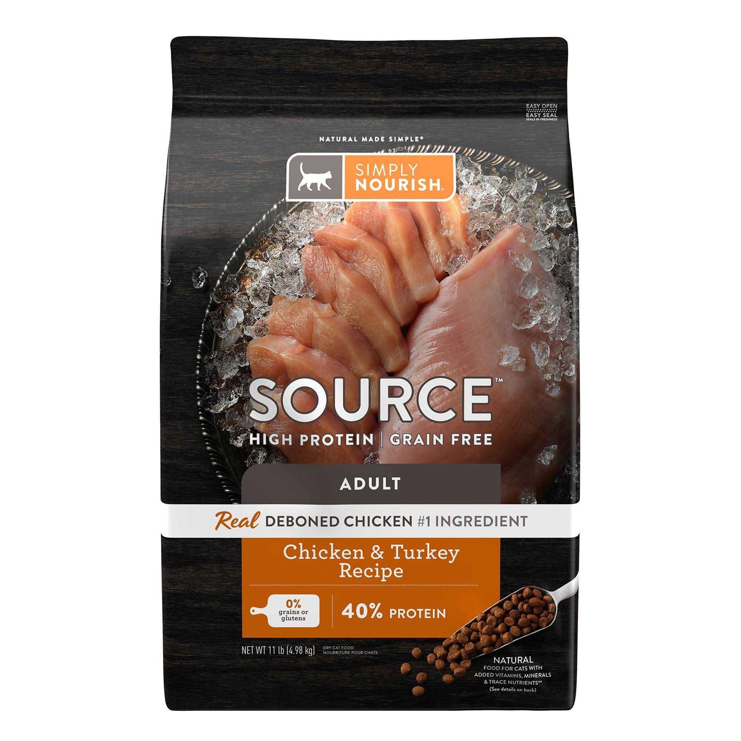 Simply Nourish Source Cat Dry Food Chicken and Turkey - Pet Supplies online store