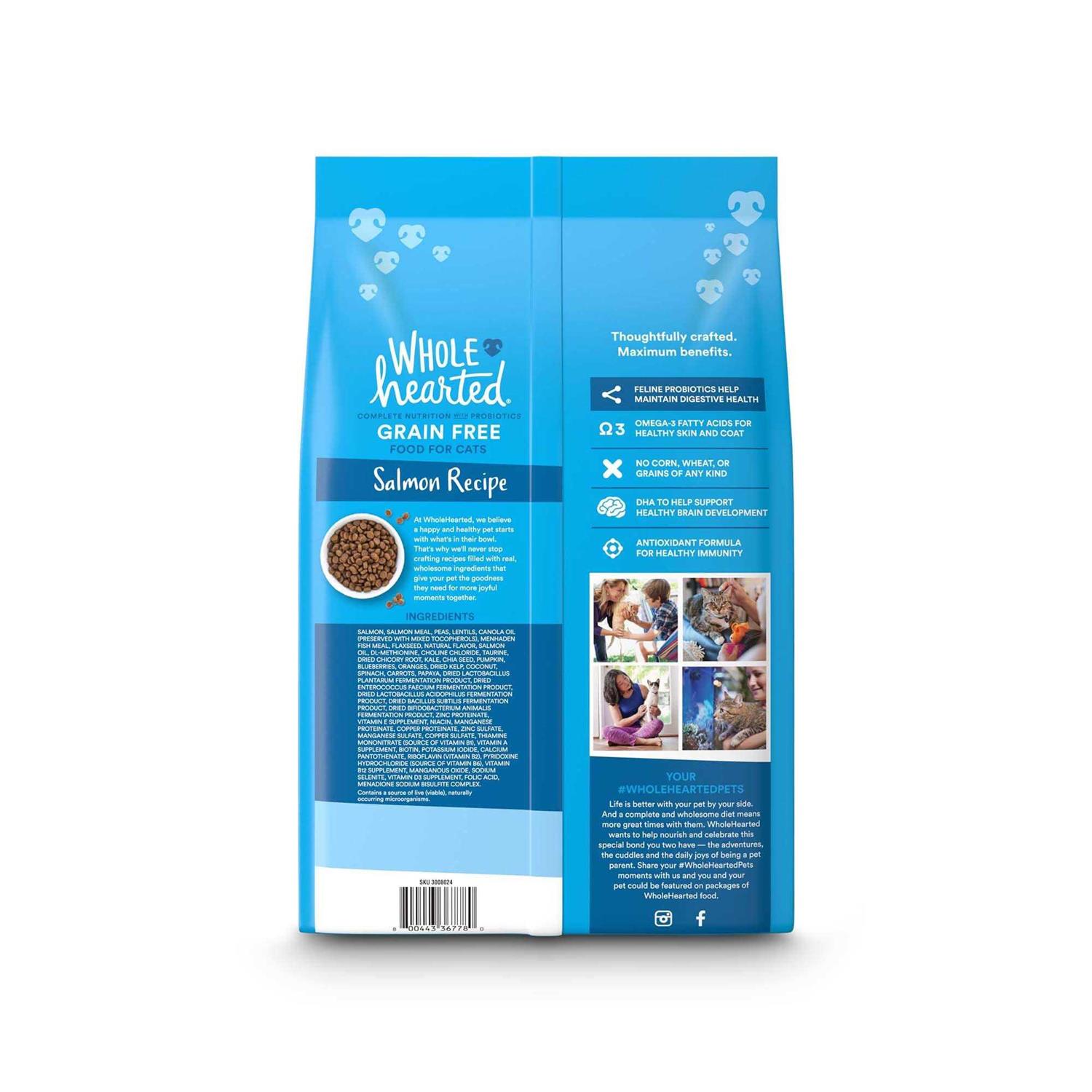 WholeHearted Grain Free Salmon Recipe Dry Kitten Food - Pet Supplies online store