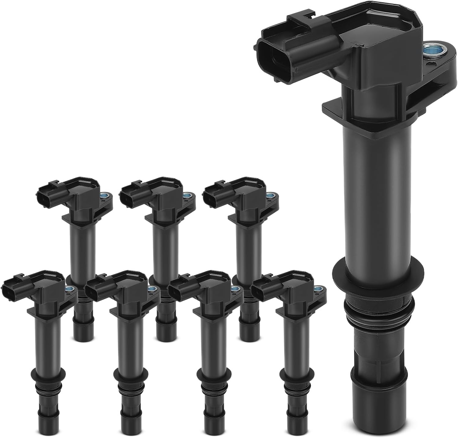 YHTAUTO Set of 8 Ignition Coil Pack Replacement for Jeep Grand Cherokee Liberty Commander, Dodge Ram 1500 Durango Nitro Dakota, Chrysler Aspen, Mitsubishi Raider 3.7L V6 4.7L V8 Replace 099700-114
