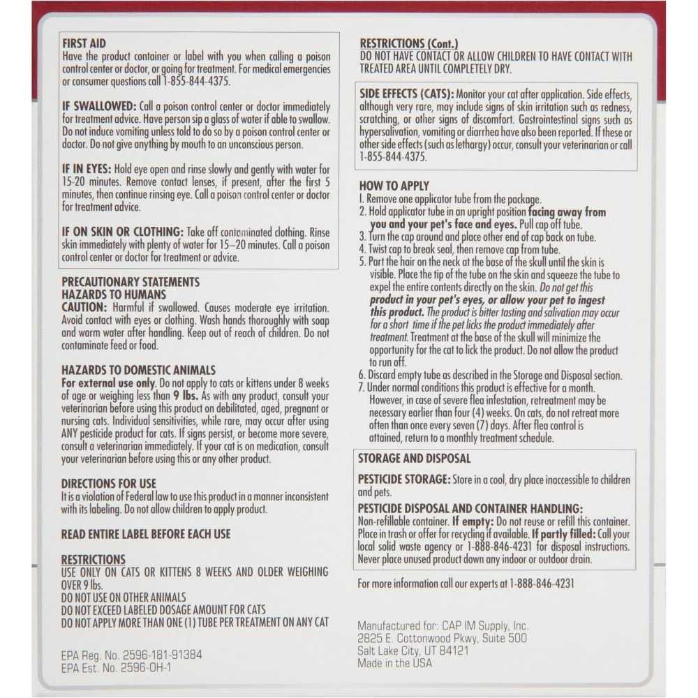 Advecta Plus Flea Protection for Large Cats - Pet Supplies online store