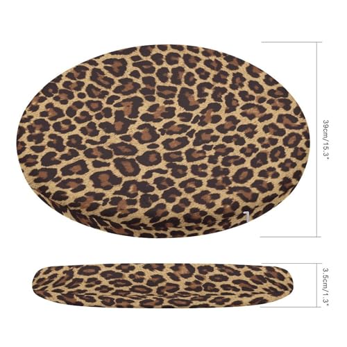 Round Seat Cushions Chair Pad Flexible Seating Animal Colorful Cartoon Dinosaur Set White for in-Home Distance Learning, Office, Garden, Car