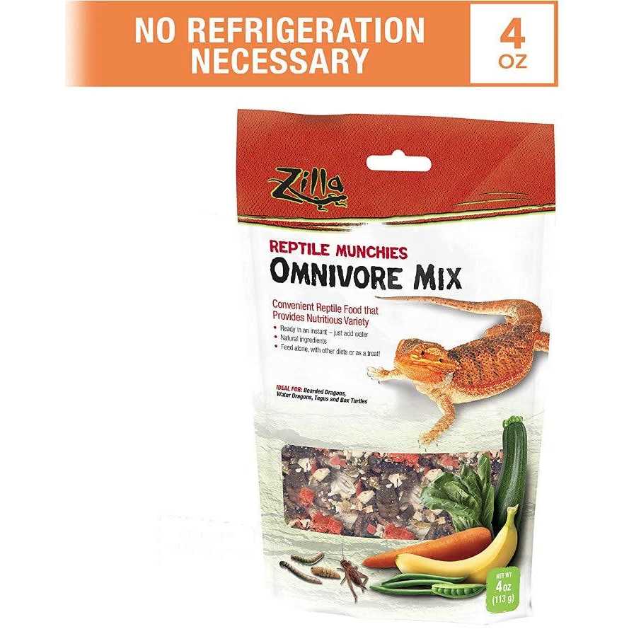 Zilla Reptile Munchies Omnivore Mix with Calcium - Pet Supplies online store