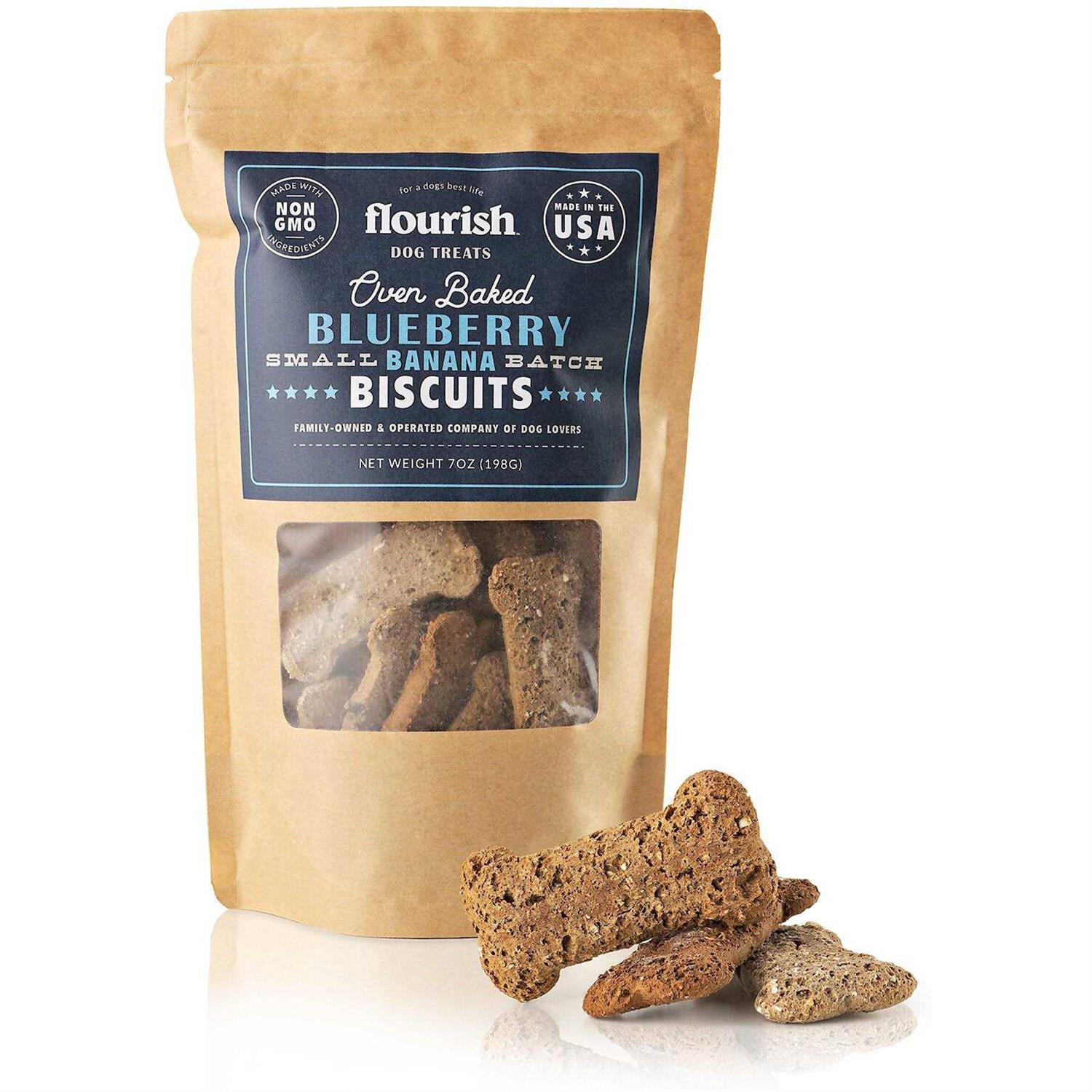 Flourish Peanut Butter Banana Biscuit Dog Treats - Pet Supplies online store