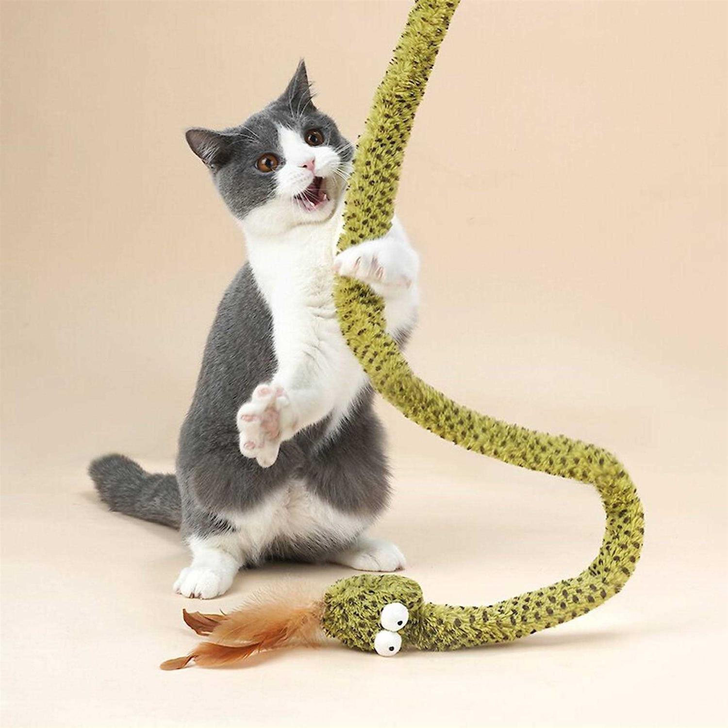 ZEZE Lovely & Delicate Forest Snake Tease Wand Cat Toy - Pet Supplies online store