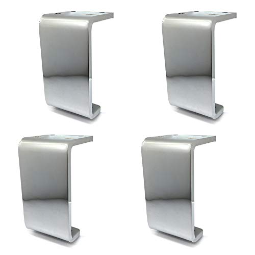 4 Pcs Metal Furniture Replacement Legs Iron Sofa Legs C Shape Coffee Table Feet Heavy Duty Cabinet Cupboard Couch