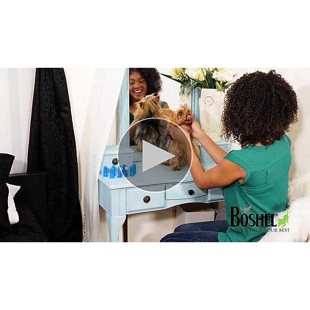 BOSHEL 8 Pc Finger Toothbrush for Dogs Dog Toothbrush Kit Includes 6 Silicone Bristle + 2 Nylon Bristle Dog Finger Toothbrushes - Pet Supplies online store