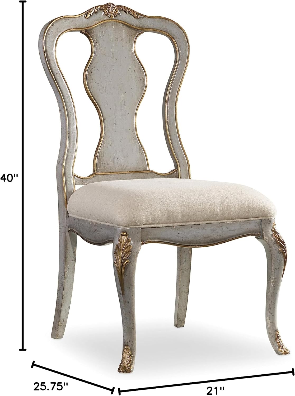 Hooker Furniture Desk Office Chair in Silver Leaf