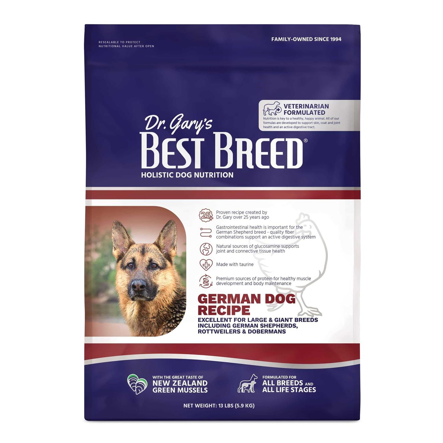 Dr. Gary's Best Breed German Dry Dog Food - Pet Supplies online store