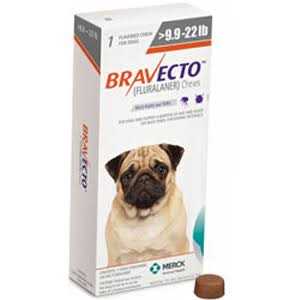 9.9-22 lbs Bravecto Chews for Dogs - Pet Supplies online store