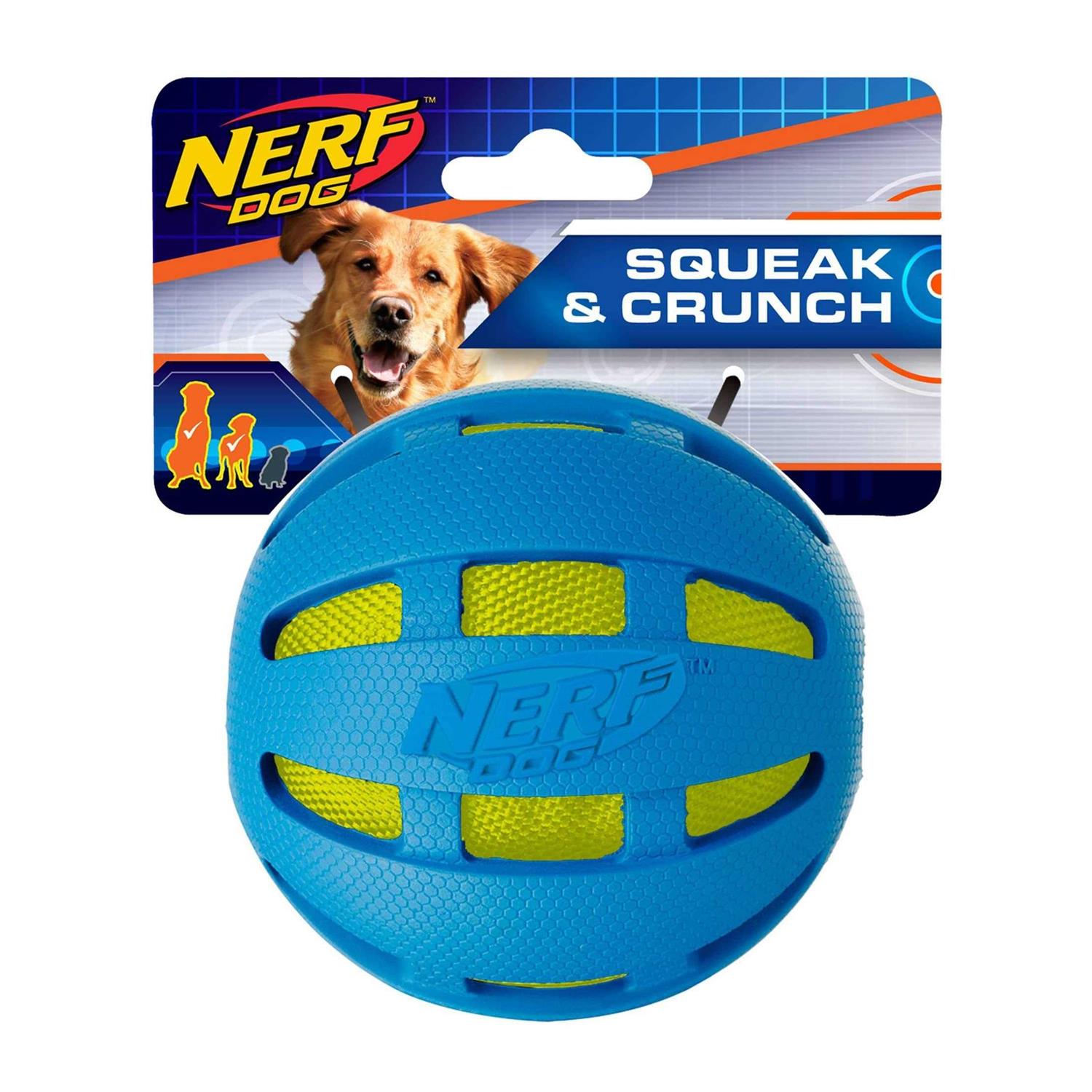 Nerf Checker Crunch Ball Dog Toy - Pet Supplies online store